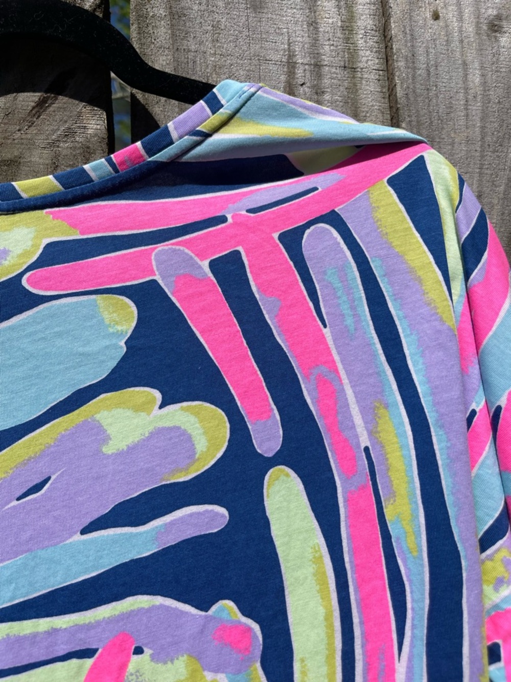 Lilly Pulitzer pastel watercolor dress with gold script Sz XS - Picture 10 of 10